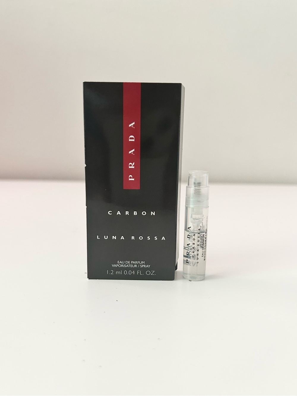 🌸PRADA Luna Rossa Carbon EDP Vial Spray Sample 1.2 mL